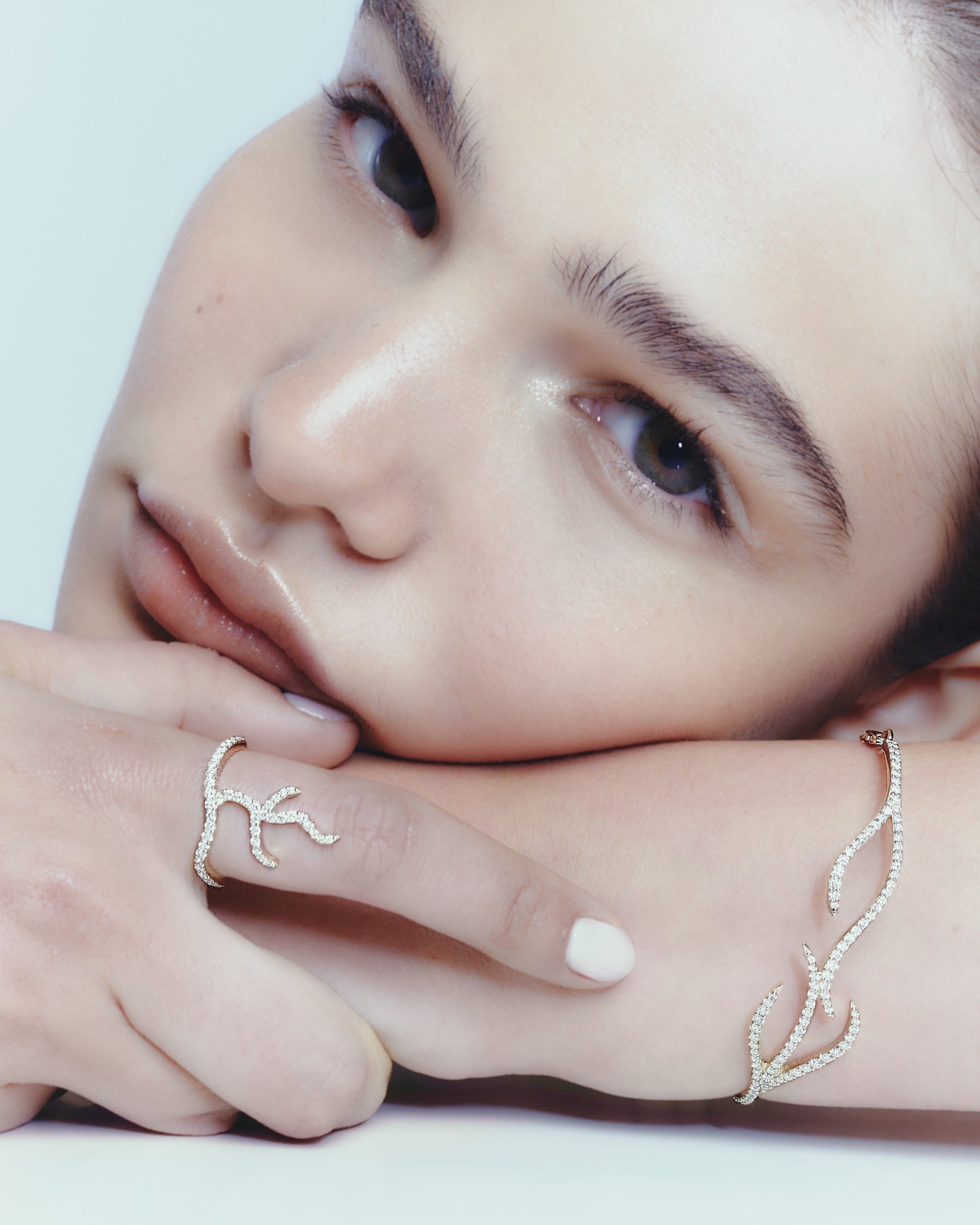 Pavé Diamond Alga Ring