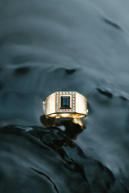 Sapphire Pinky Ring