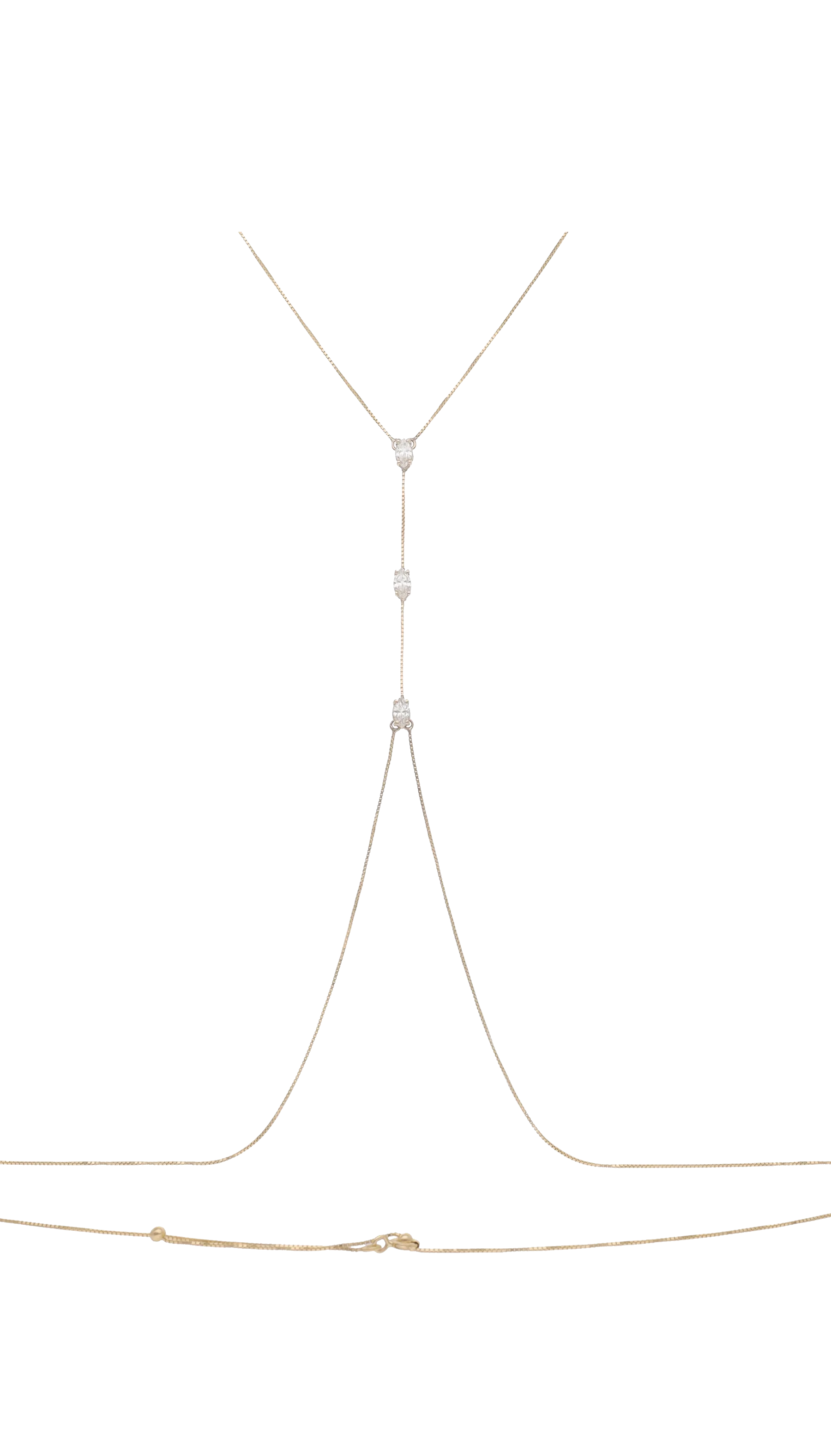 Afrodite Triple Diamond Bodychain - Nisi Jewelry - Delux Jewels  Luxury jewelry  Fine jewelry  Designer jewelry  High-end jewelry  Premium jewelry  Elegant jewelry Diamond rings  Gold necklaces  Gemstone earrings  Luxury bracelets  Statement jewelry  Wedding bands  Engagement rings  Custom jewelry Buy luxury jewelry online  Affordable luxury jewelry  Handmade fine jewelry  Jewelry for gifts  Unique jewelry pieces  Jewelry store online