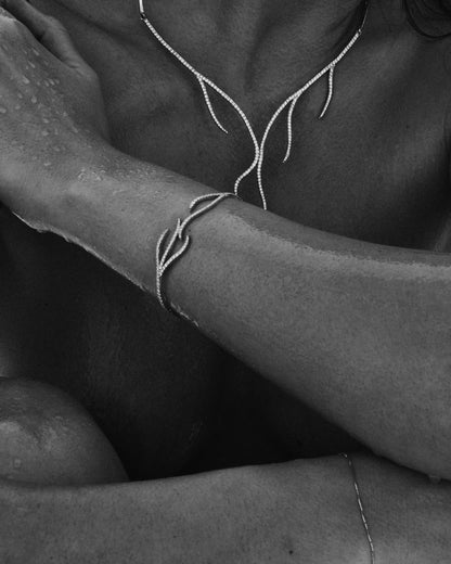 Pavè Diamond Alga Bracelet