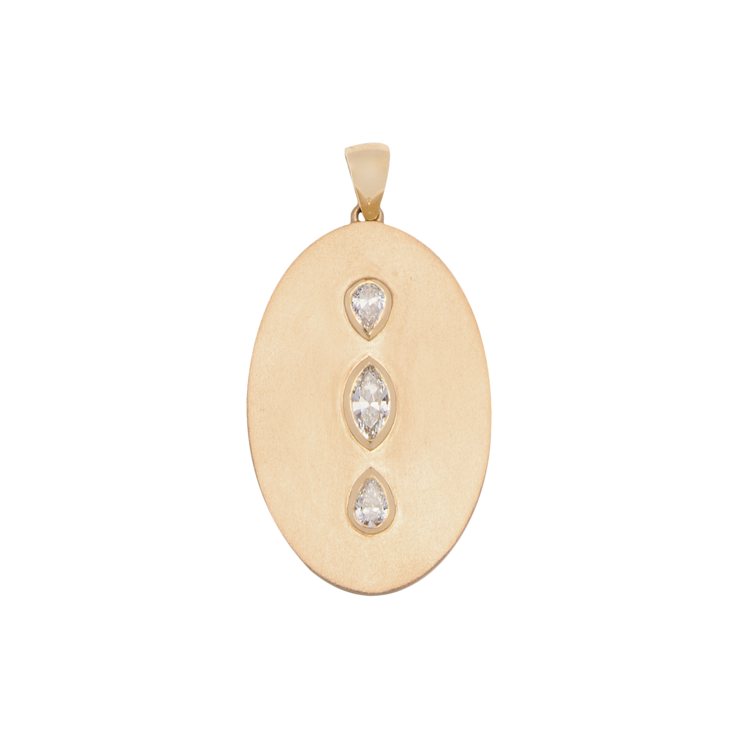 Lois Oval Diamond Pendant XL