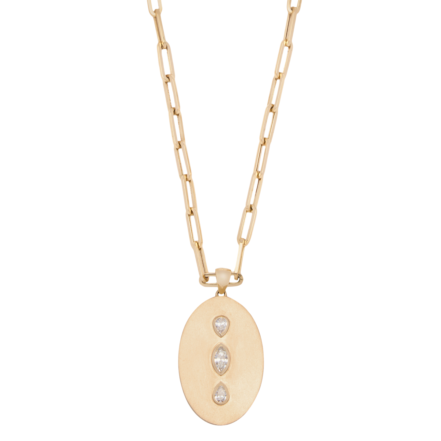 Lois Oval Diamond Pendant XL