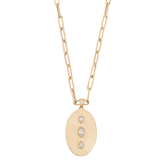 Lois Oval Diamond Pendant XL