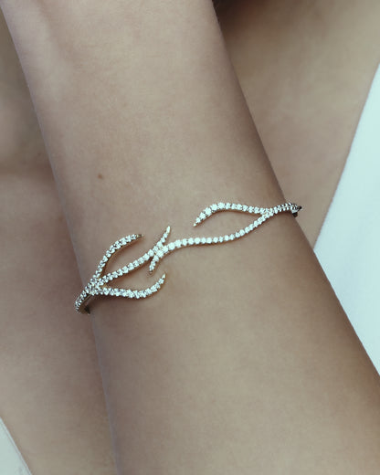 Pavè Diamond Alga Bracelet