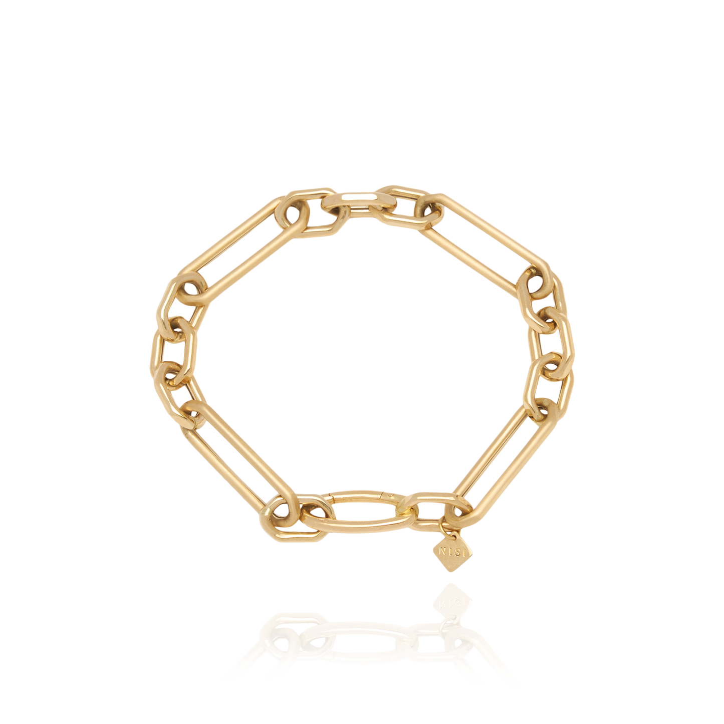 Aura Yellow Gold Link Bracelet