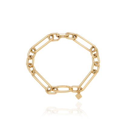 Aura Yellow Gold Link Bracelet