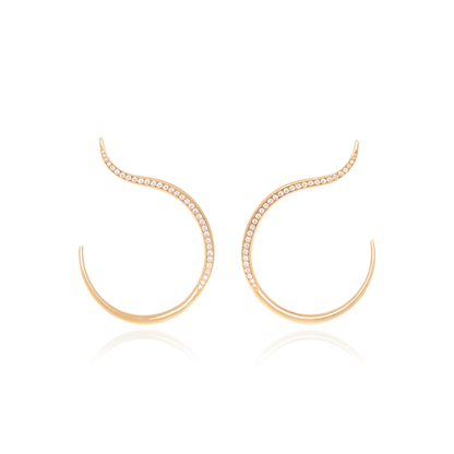 Teti Pavé Diamond Hoop Earrings