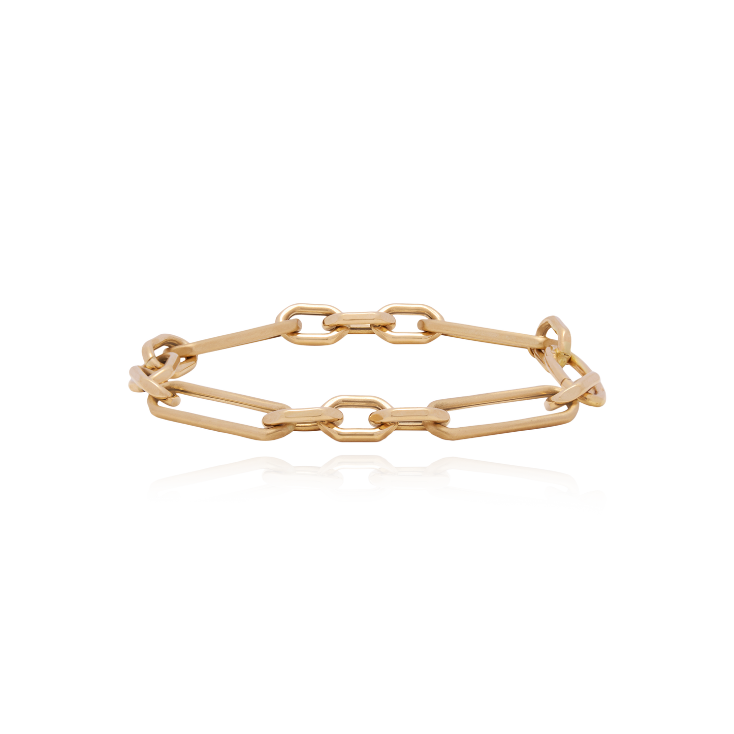 Aura Yellow Gold Link Bracelet