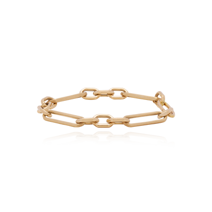 Aura Yellow Gold Link Bracelet